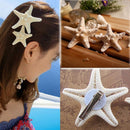 Fashion Girls Women Lady Jewelry Star Sea Hairpin Starfish Hair Clip For 2 Pcs