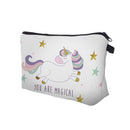 Multiple Horse Women Storage Bag Polyester Floral Print Cosmetic Bag (50946