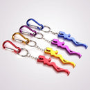 Multifunctional Aluminum Alloy Bottle Opener Beauty Cartoon Keychains