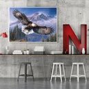 Counted Cross Stitch Full Embroidery 11CT DIY Ferocious Eagle Canvas Kit
