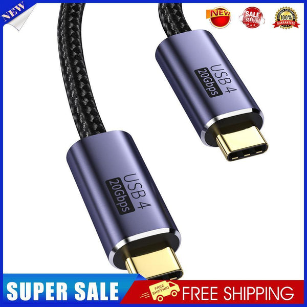 20Gbps 8K 60Hz PD 100W USB 4.0 Type-C Male to Male Data Cable Cord (50cm)