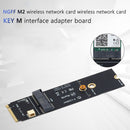 M.2 M Key to M2 A+E Key Slot PCIe Bluetooth WiFi Card Adapter for AX200 9260AC