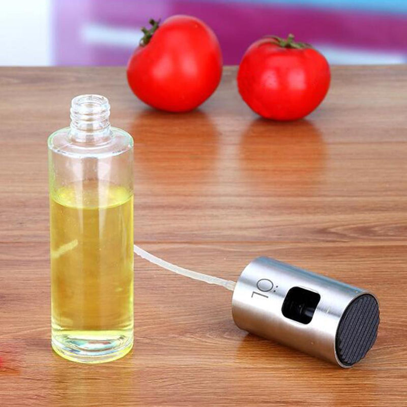 Oil Spray Bottle Barbecue Water Vinegar Sprayer Kitchen Injector Glass Pot