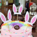 Shower Easter Decor Rabbit Ear Easter Bunny theme Cake Toppers Happy Easter