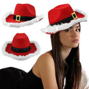 CHRISTMAS Light Up LED Cowboy Hat SANTA Costume party COUNTRY FUN`