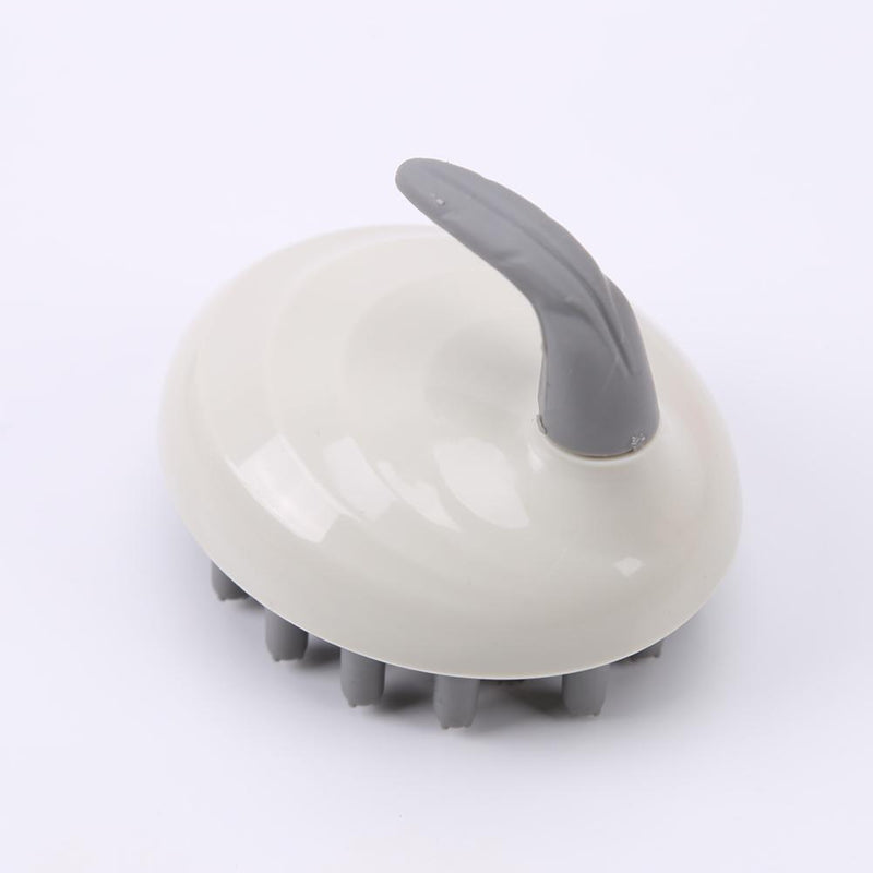 Silicone Shampoo Scalp Massage Brush Portable Hair Washing Comb (Pink)