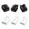 5pcs 5V 2.4A 3 Port USB Smart QC 3.0 Travel Fast  Charger(White)(EU)