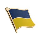 3pcs Ukraine Ukrainian Diplomat Brooch Country Flag Lapel Pin Badge PEACE