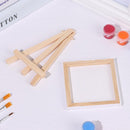 Back Stapled Mini Stretched Painting Craft Drawing Mini Canvas Mini Easel Set
