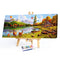 Mountain Lake Deer Oil Paint By Numbers Kit DIY Acrylic Painting on Canvas Set
