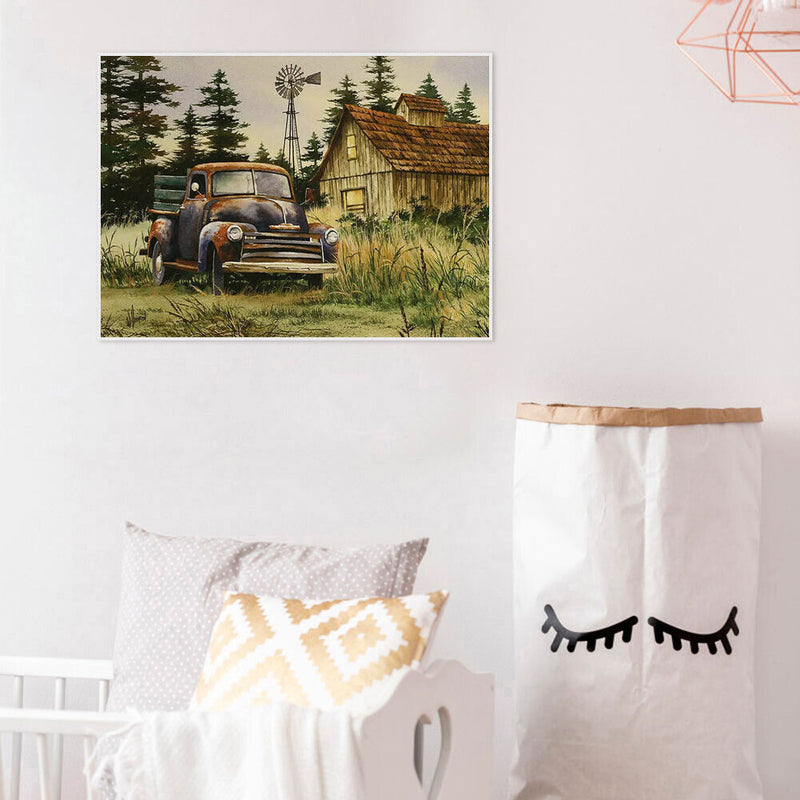 Painting By Numbers Kit DIY Automobile Canvas Oil Wall Art Picture Ornaments