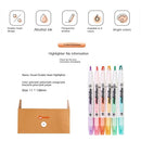 Writing Tools Color Pen Eye Care Key Points Markers Highlighter Pen Set