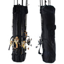 Fishing Rod Bag Oxford Cloth Reel Pole Tackle Storage Carrier Case (Black) Newly