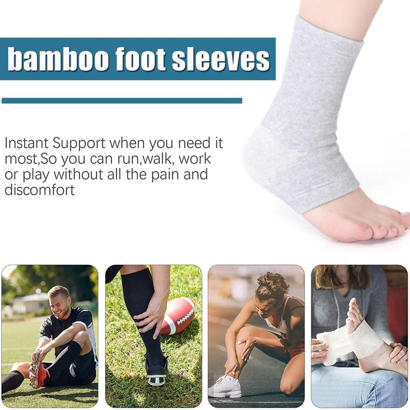 1Pair Bamboo Compress Foot Sleeves Anti Fatigue Foot For Women Sleeves 2022 K5J5