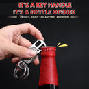 360 Rotation Keychain Bottle Opener Pocket Outdoor Camping EDC Multi Tools Newly