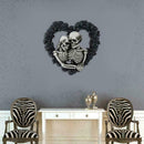 Halloween Gothic Skeleton Wreath House Number Door K2F5 Decor Wall A0K7 T5O6
