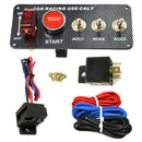 12V Ignition Switch Panel Engine Start Push Button LED Toggle Newly