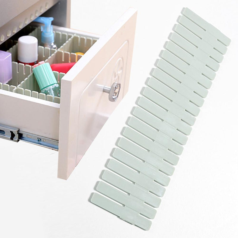 DIY Drawer Divider Household Storage Shelves Partition Board (8pcs Green) Newly