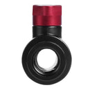 G1/4 Vent Valve Aluminum Handle Double Inner Teeth Waterway Control(Red) Newly
