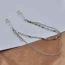 Shirt Suit Collar Clip Chain Collar Pins Brooch Lapel Pin Accessories