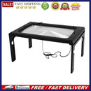 USB LED Desk Type Reading Loupe Magnifying Glass Illuminated Table Magnifier