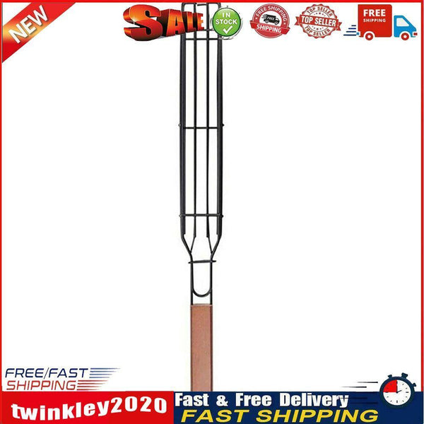 Barbecue Grill Basket Stainless Steel Nonstick Camping BBQ Kitchen Tools Newly