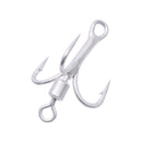 Rotating Sequin Hooks Lure Metal Barbed Fishing 3-Hook Freshwater Fishing Hoo