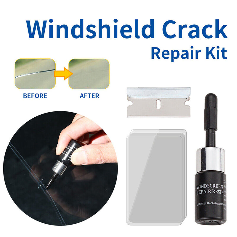 Car Cracked Windshield Grass Repair Tool Kit Auto Window Scratch Restore Pa