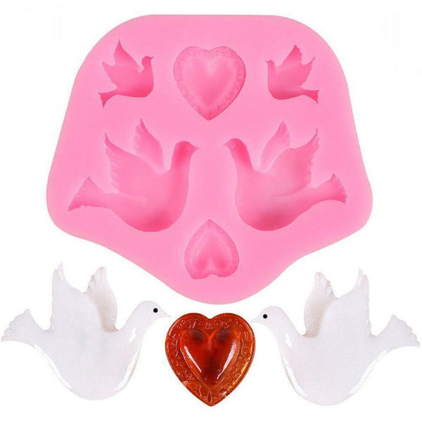 Bird's Silicone Soft Candy Mold Cake Decorating Tool Candy Chocolate Soft x 1