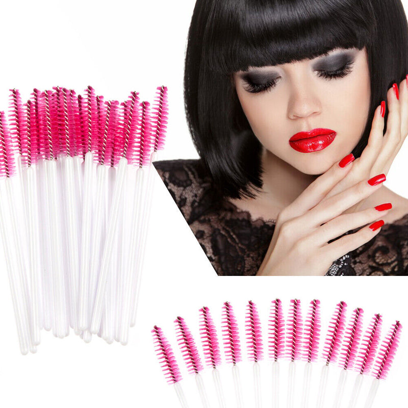 50PCS Disposable Eyelash Brush Mascara Wands Applicator Spoolers Makeup(6)
