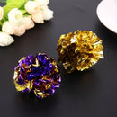 Cat  Mylar Balls Colorful Ring Paper Shiny Crinkly Balls Sound Toys(24pcs)