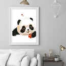 Frameless Hand Painted Digital Picture DIY Panda Paint By Numbers Wall Craft Kit