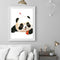 Frameless Hand Painted Digital Picture DIY Panda Paint By Numbers Wall Craft Kit