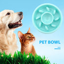 Dog Feeding Bowls Slow Eating Feeder Dish Plastic Pet Anti Choking Food Pla