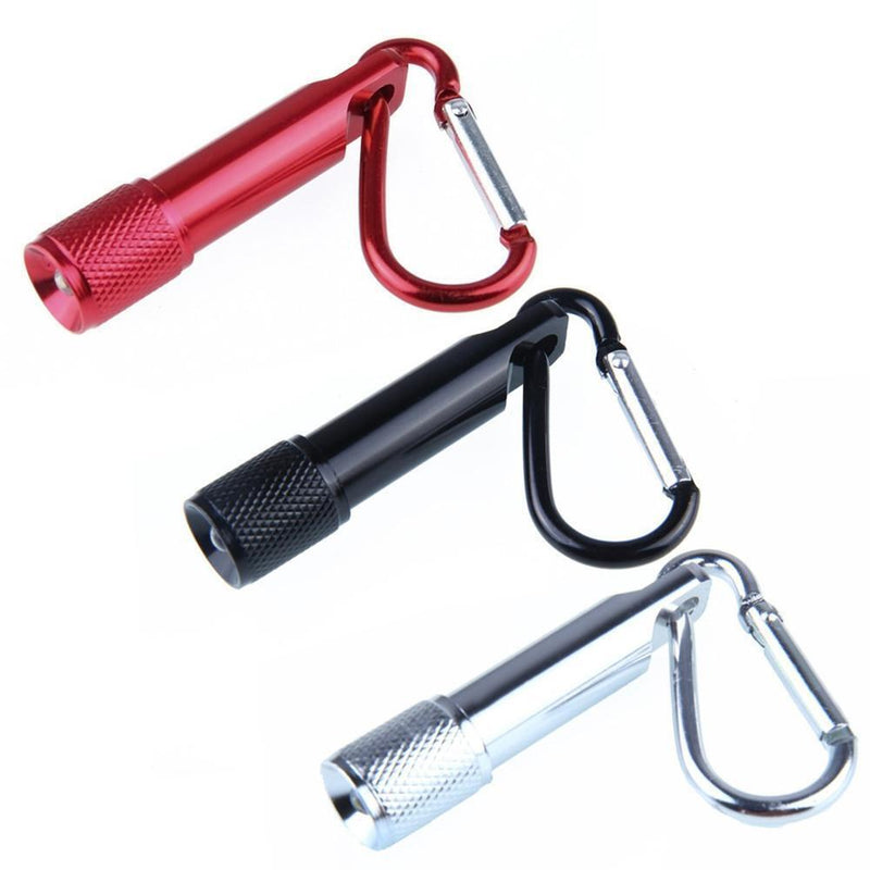 Portable Mini LED Keychain Flashlight with Buckle, Super Bright Lamp