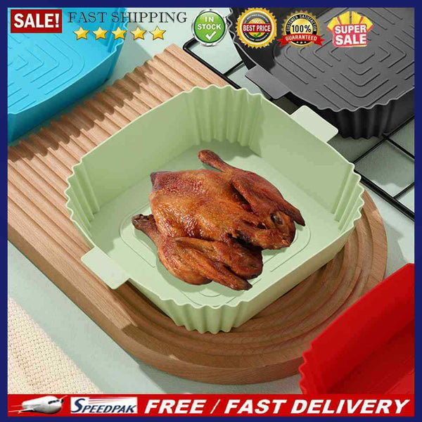 Silicone Air Fryers Tray Waterproof Oil Proof Airfryer Mat for Home Kitchen T