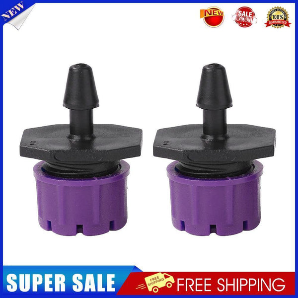 100pcs Adjustable Water Dropper Irrigation Hose Drip Head (Purple)