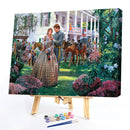 Family Gathering 50x40cm Oil Paint By Numbers DIY Painting M734