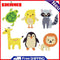 6pcs Animal Color Self-Adhesive DIY Diamond Stickers Painting Phone Decor Kit