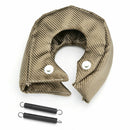 Titanium T3 Fiber Turbo Blanket Heat Shield Barrier Turbocharger Cover Wrap