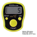0-99999 LCD Finger Counter LED Luminous Electronic Tally Counter (Yellow) Newly