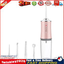 Oral Irrigator USB Rechargeable Water Flosser 300ML Teeth Cleaner (Pink) Newly