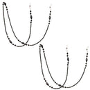 Black Glasses Necklace Eye wear Accessories Eyeglass Lanyard Glasses Chain