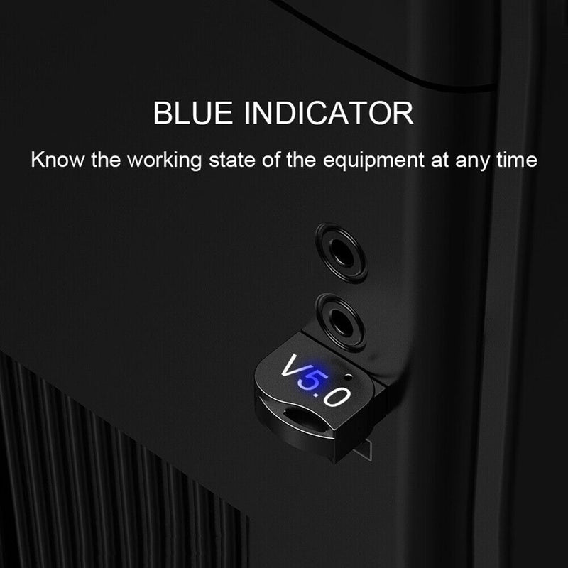 USB Bluetooth 5.0 Adapter for Windows 10 8 PC Mouse Keyboard Headset Controller