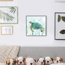 Oil Paint By Numbers Picture DIY Painting Turtle Animal Drawing on Canvas