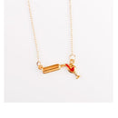 Personalized design Women Gifts clavicle chain Necklace Wine Bottle Cup Pendant