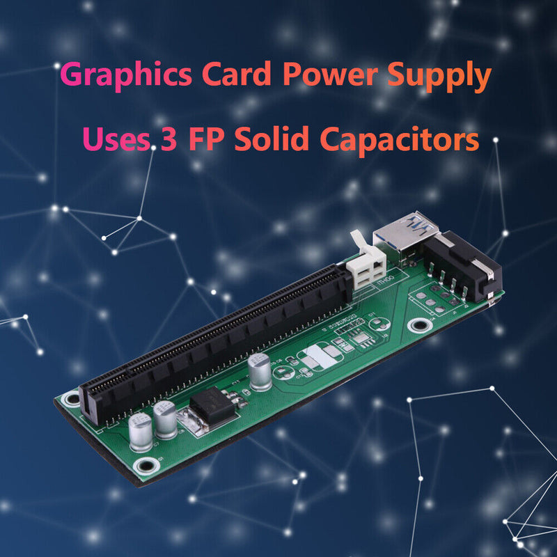 PCI-E Extension Riser PCI Express 1X to 16X Adapter for GPU Miner BTC Mining