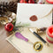 Sealing Wax Spoon Solid Wood Retro Wax Spoons Decorative Stamp Craft (Pink)