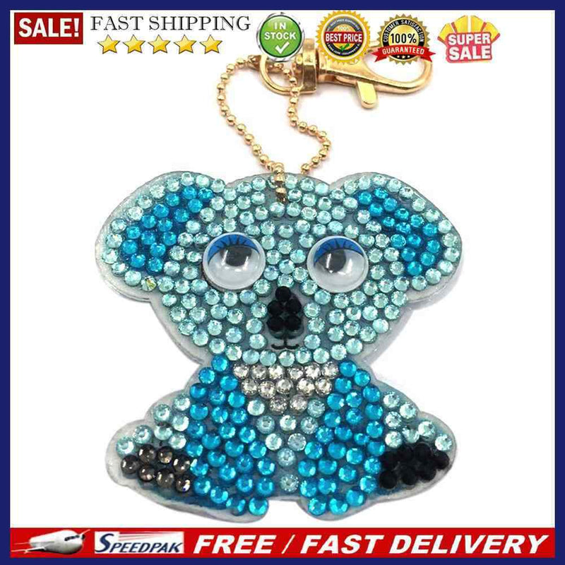 1pcs DIY Keychain Hand Made Diamond Painting Full Drill Pendant (Koala)