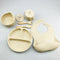 #A 6pcs Silicone Baby Feeding Set Anti Slip Baby Food Accessories Cutlery Set